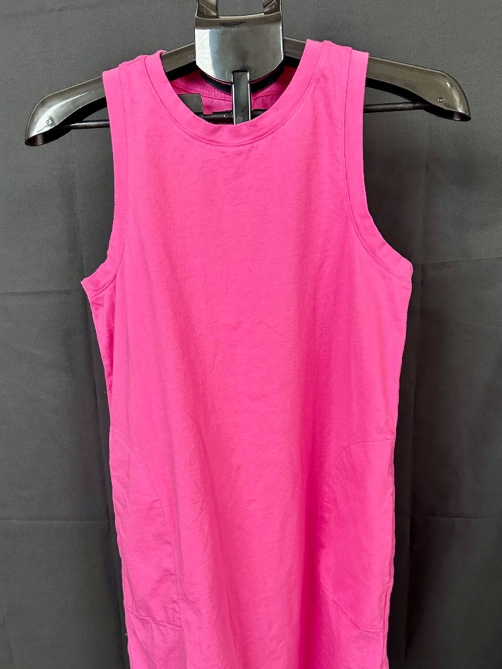 Old Navy Pink Sleeveless Cotton Casual Tank Dress With Pockets